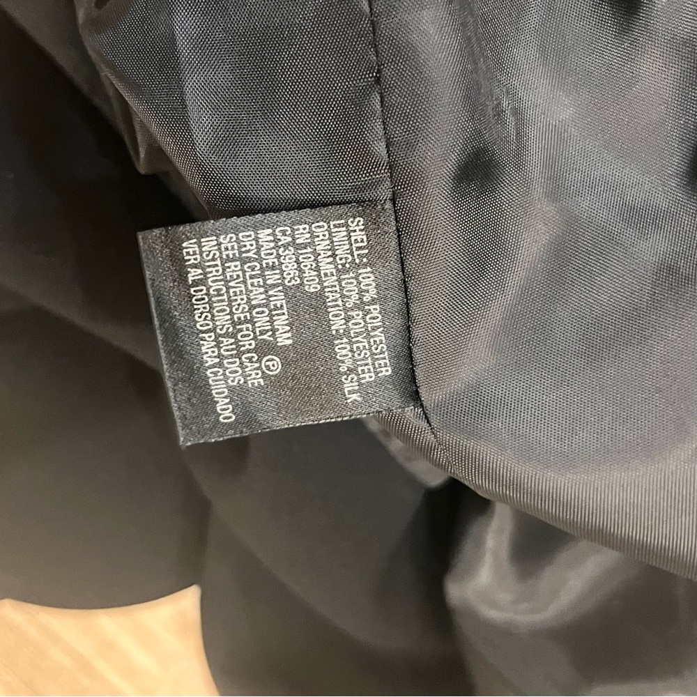Tahari Black blazer jacket sz 10 - Picture 6 of 7